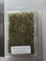 SEM - TU6PR-RG - 6mm Prairie Rocky Grey - Natural Layout - Self-Adhesive Grass Tufts