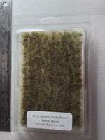 SEM - TU6PR-RB - 6mm Prairie Rocky Brown - Natural Layout - Self-Adhesive Grass Tufts