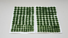 SEM - TU4DG-A - 4mm Dark Green - Assorted Layout - Self-Adhesive Grass Tufts