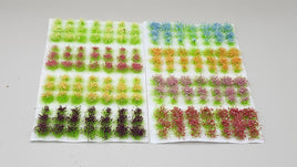 SEM - TU4VG-RFS - 4mm Vibrant Green - Realistic Flower Sampler - Self-Adhesive Grass Tufts