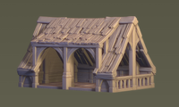 WOPCR05 - World of Pratheron : Creepy Village - Hut - 28mm