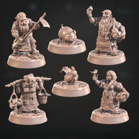 CastnPlay #816 Dwarven Brew Crop Farmers - No Base - 32mm