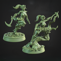 CastnPlay #833 Elven Grove Wanderer (2 Miniatures) - no Base - 32mm