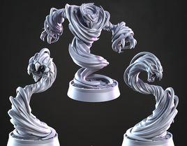 CastnPlay #840_Wind Elementals (3 Miniatures) - no Base - 32mm