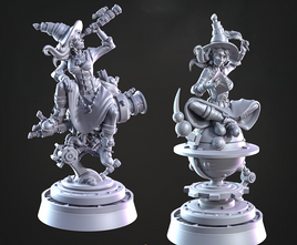 CastnPlay #846_Celeste, Stellar Astrologer (2 Miniatures) - no Base - 32mm