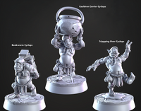 CastnPlay #848_Alchemy Lab helpers (3 Miniatures) - no Base - 32mm