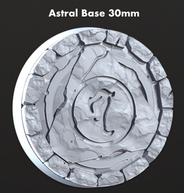 CastnPlay #849e_Astral Bases Pack 30mm x 5.5mm (4 Bases) - 32mm