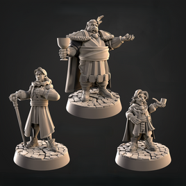 CastnPlay #856 Noble Men from Mennesker City (3 Miniatures) - No Base - 32mm