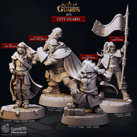 CastnPlay #873 City Guard (4 Miniatures) - No Base - 32mm