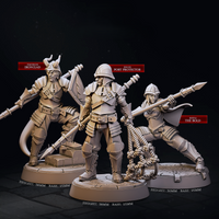 CastnPlay #874 Guards Patrol (3 Miniatures) - No Base - 32mm