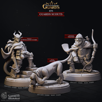 CastnPlay #875 Guard Scouts (3 Miniatures) - No Base - 32mm