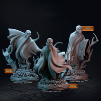 CastnPlay #887 Specters (3 Miniature) - No Base - 32mm