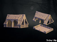 WOPCR05 - World of Pratheron : Creepy Village - Hut - 28mm