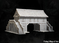 WOPFV02 - World of Pratheron: Fishing Village - Bridge House - 28mm