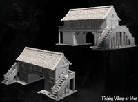 WOPFV02 - World of Pratheron: Fishing Village - Bridge House - 28mm