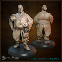 Great Grimoire - The Goldhanded Broker - 32mm