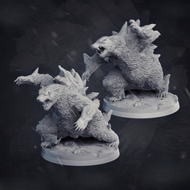 CastnPlay #319. Polar Bear (2 Miniatures) - No Base - 32mm