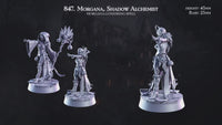 CastnPlay #847 Morgana, Shadow Alchemist (2 Miniatures) - no Base - 32mm