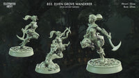 CastnPlay #833 Elven Grove Wanderer (2 Miniatures) - no Base - 32mm